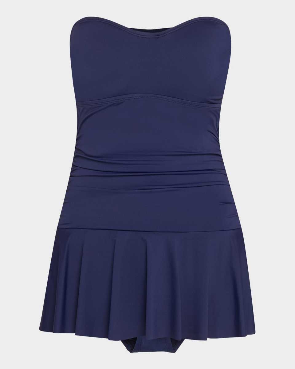 Pearl Underwire Bandeau Swim Dress